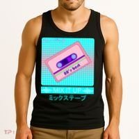 Retro Japanese Vaporwave Mix Tape Tank Top thumb 3