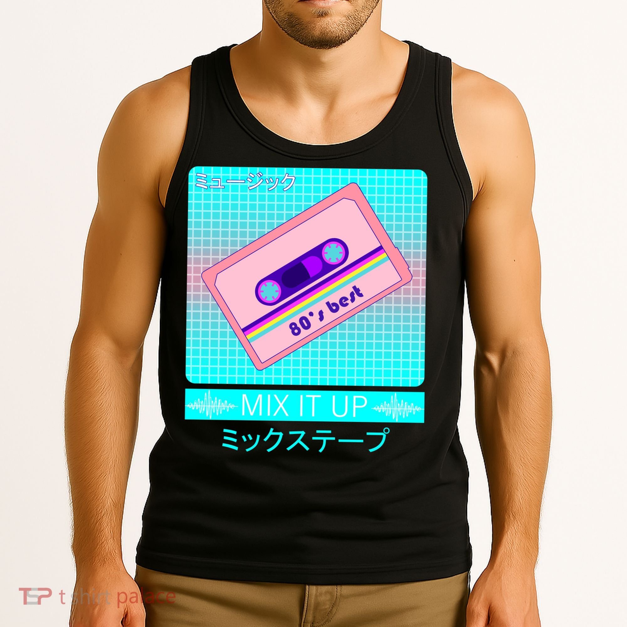 Retro Japanese Vaporwave Mix Tape Tank Top