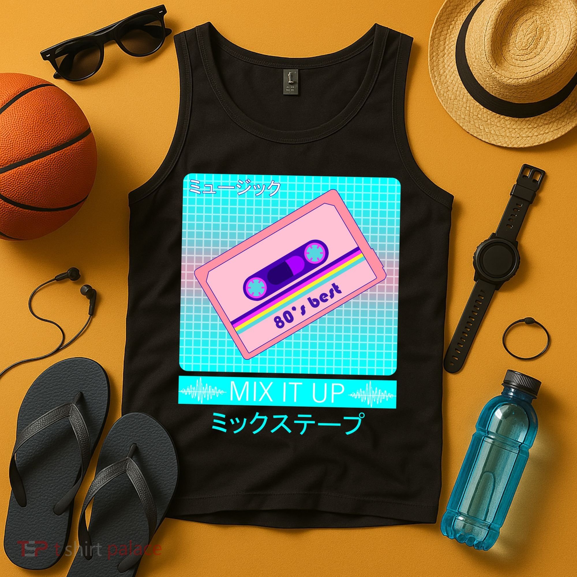 Retro Japanese Vaporwave Mix Tape Tank Top