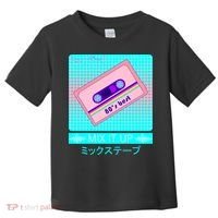 Retro Japanese Vaporwave Mix Tape Toddler T-Shirt thumb 0