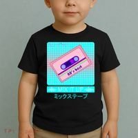Retro Japanese Vaporwave Mix Tape Toddler T-Shirt thumb 2