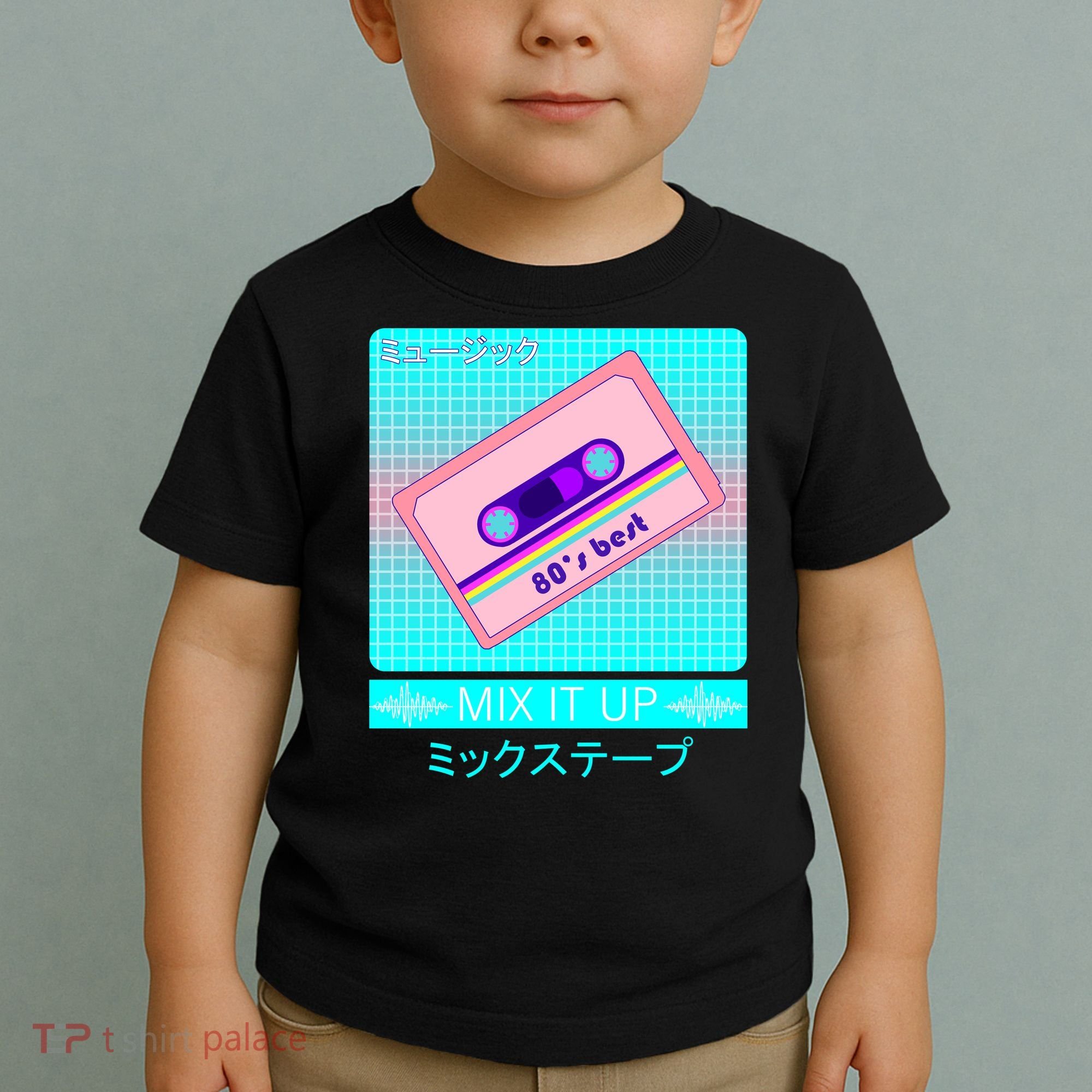 Retro Japanese Vaporwave Mix Tape Toddler T-Shirt