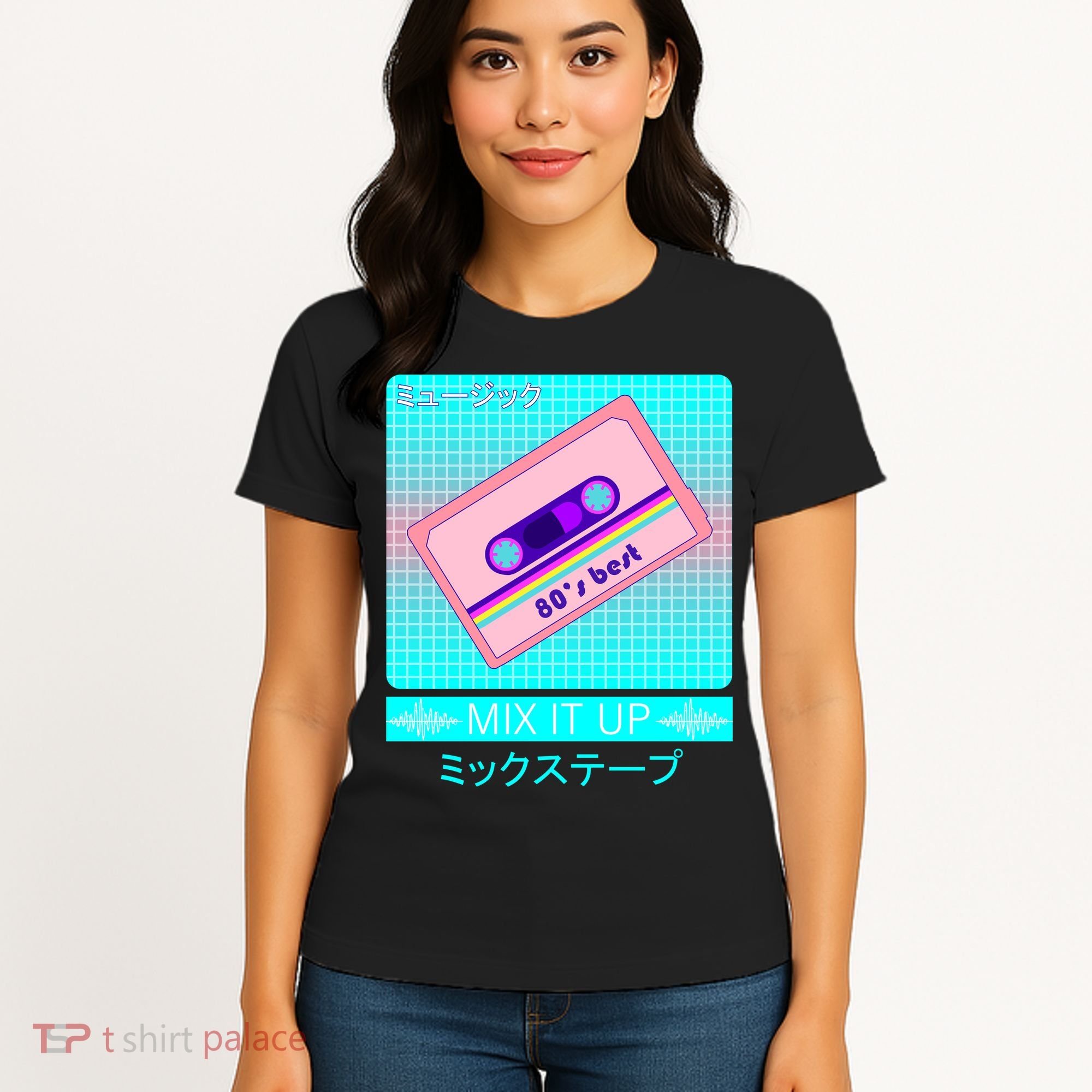 Retro Japanese Vaporwave Mix Tape Women's T-Shirt