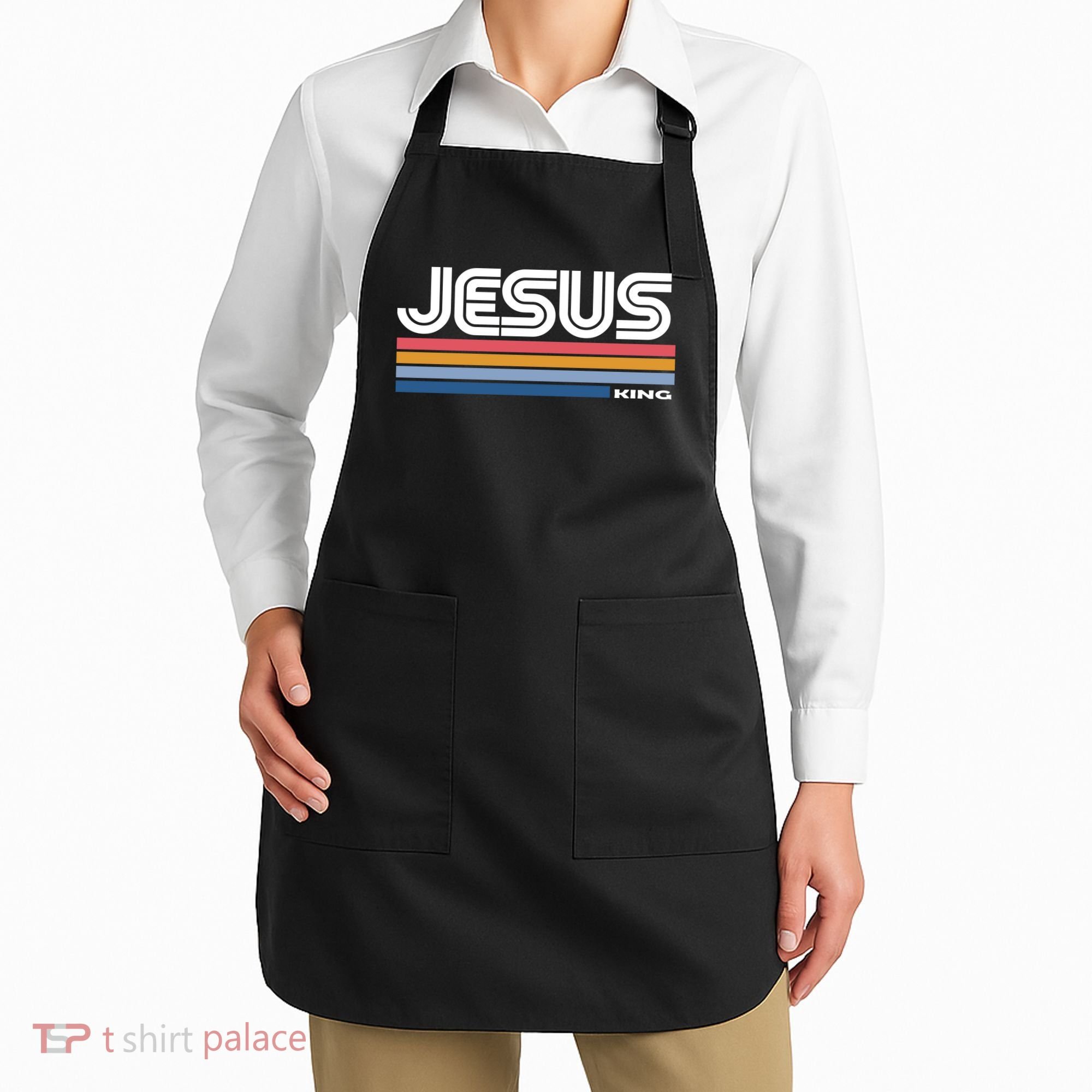 Retro Jesus King Apron