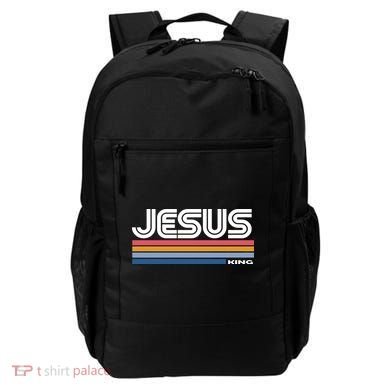 Retro Jesus King Backpack