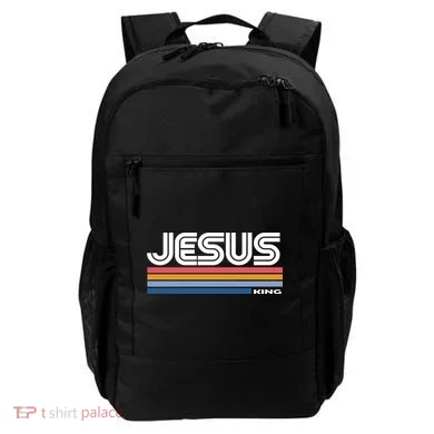 Retro Jesus King Backpack