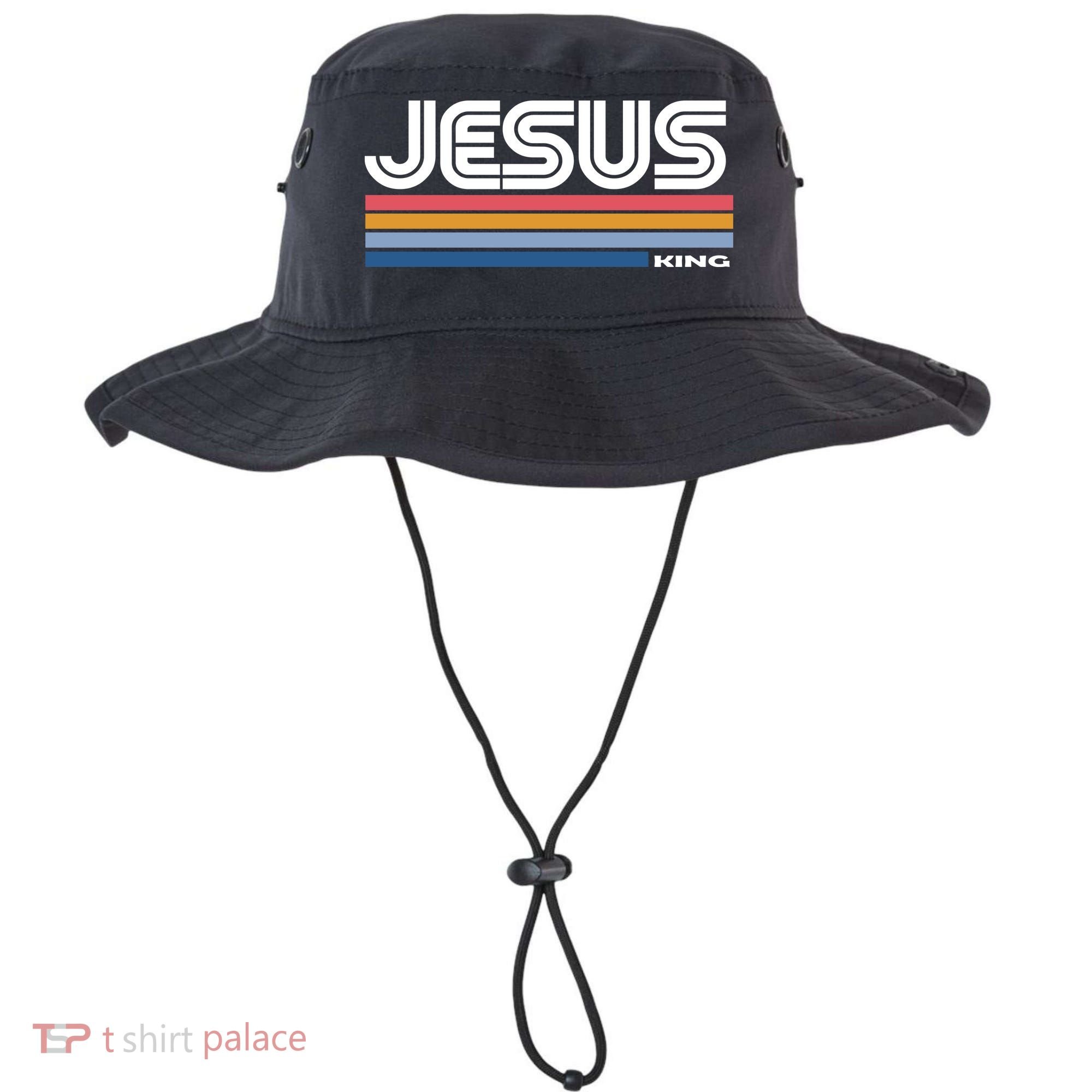 Retro Jesus King Bucket Hat