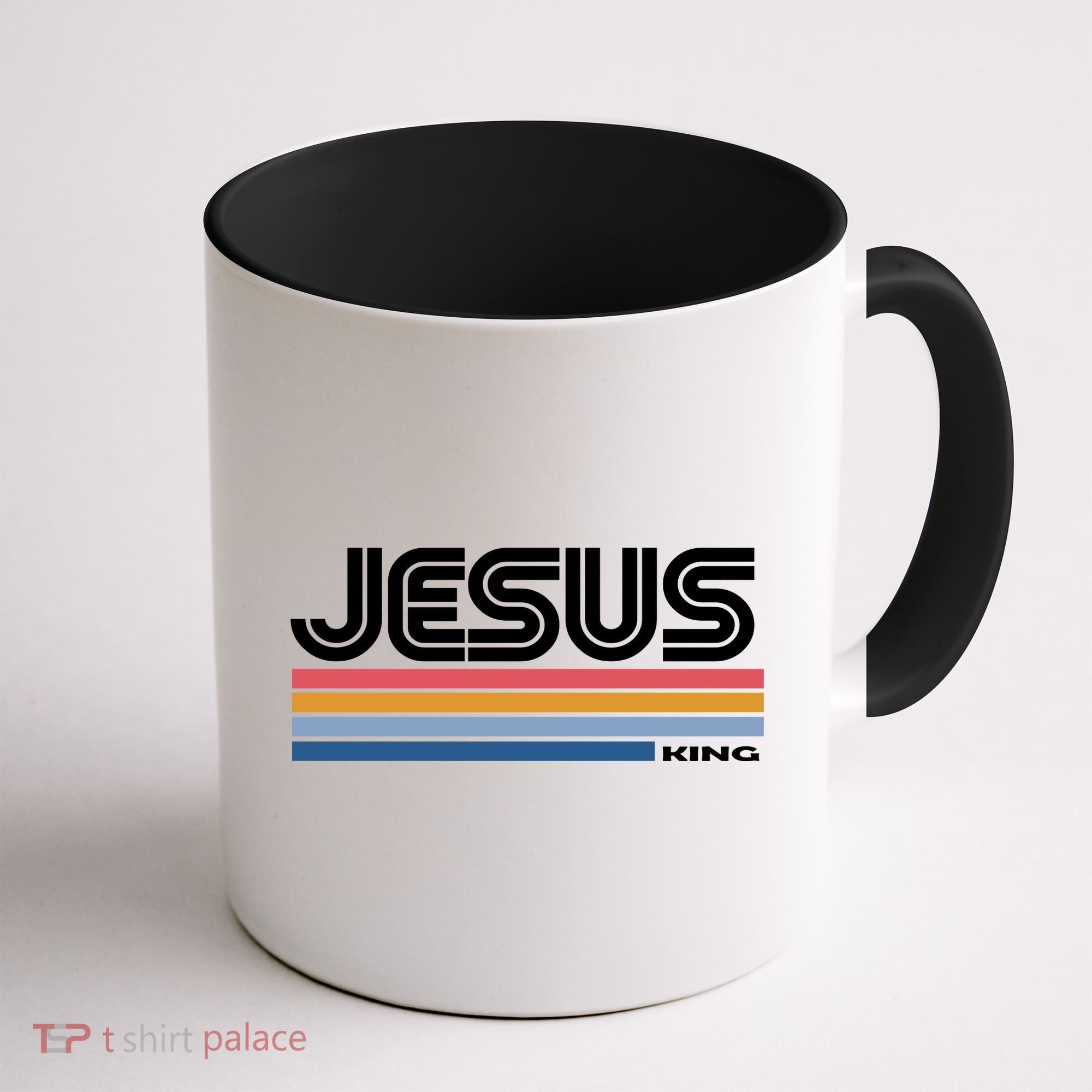 Retro Jesus King Coffee Mug