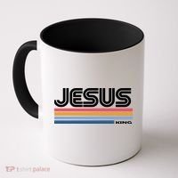 Retro Jesus King Coffee Mug thumb 0