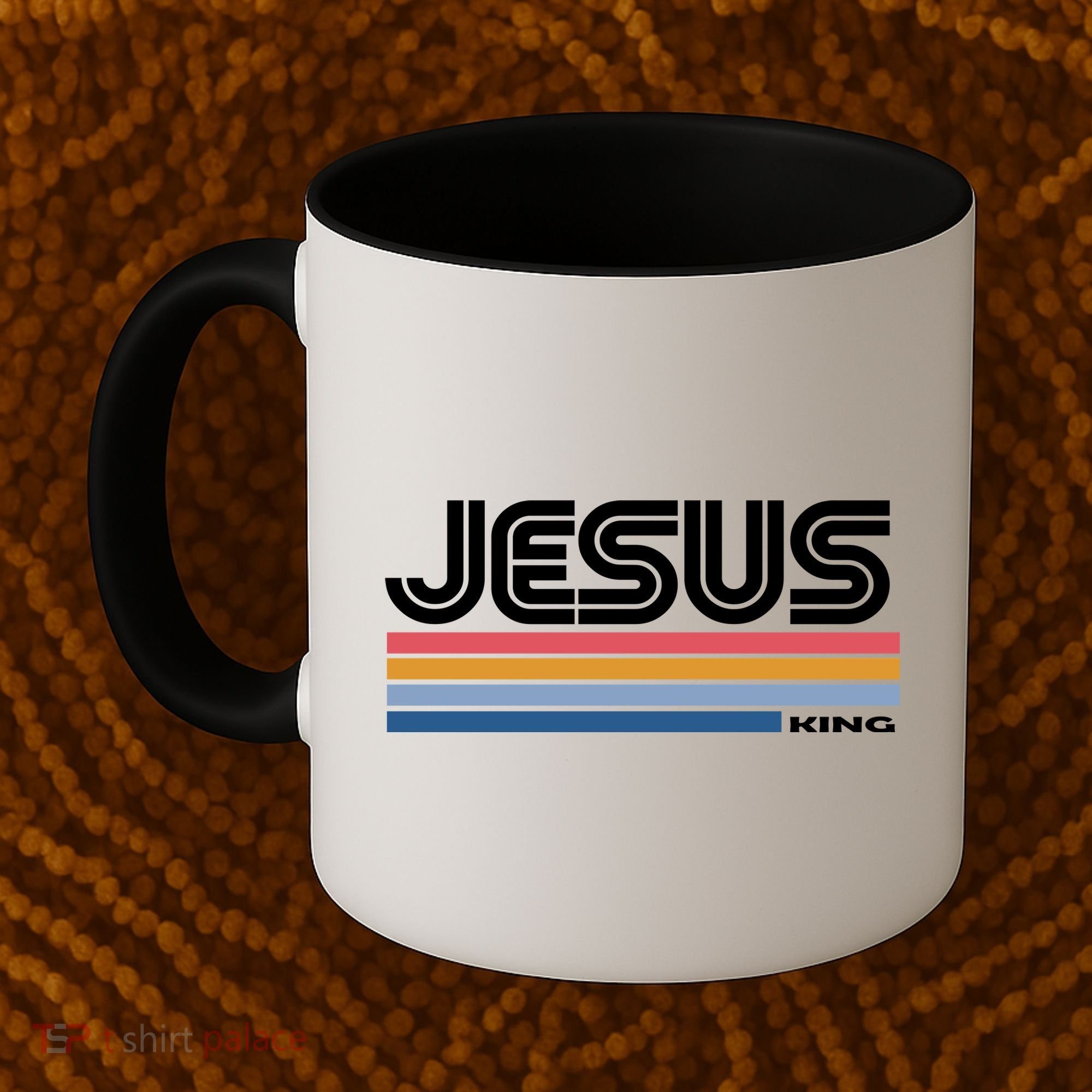 Retro Jesus King Coffee Mug
