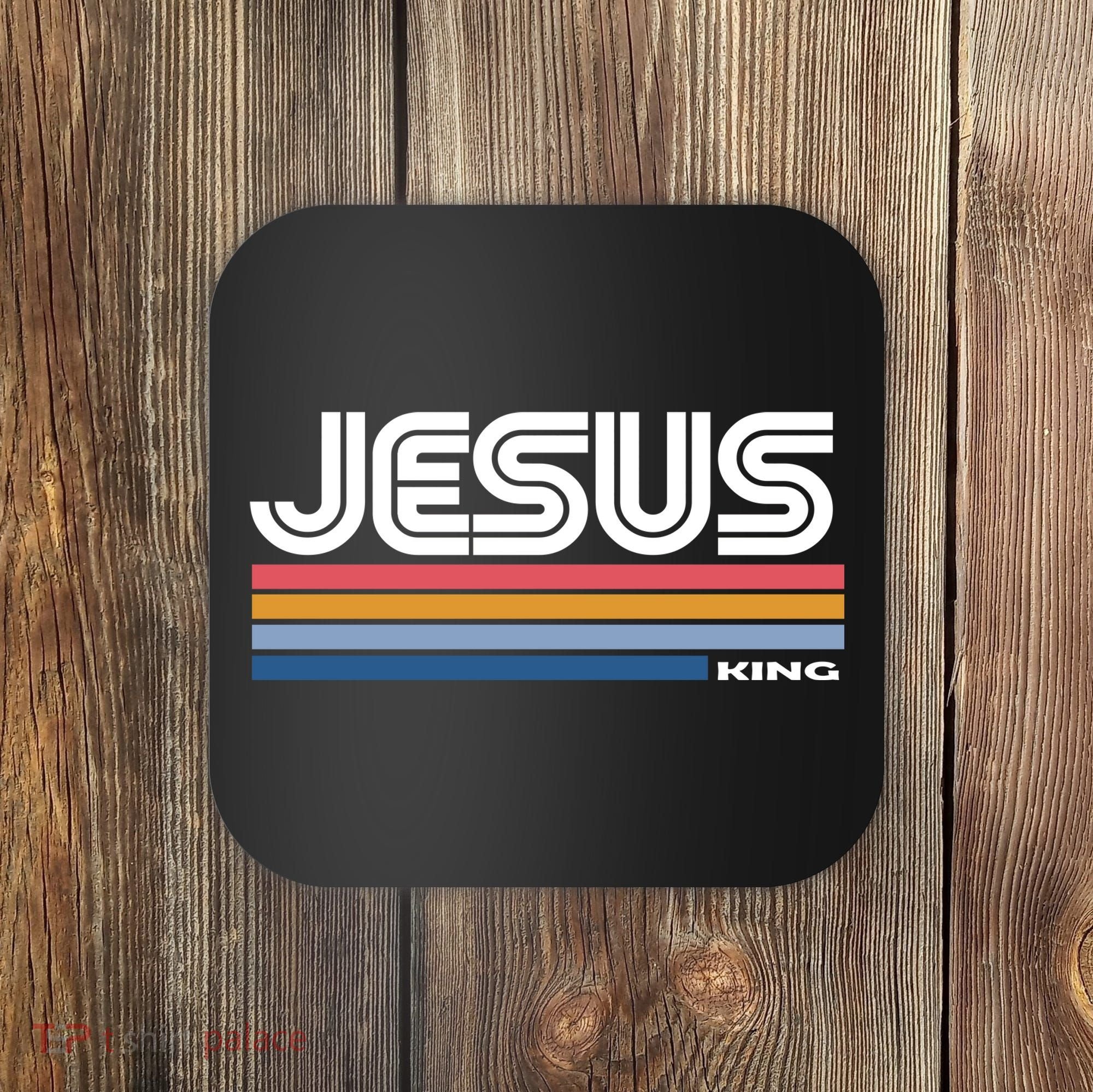 Retro Jesus King Coaster