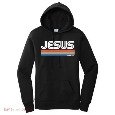 Retro Jesus King Women's Hoodie