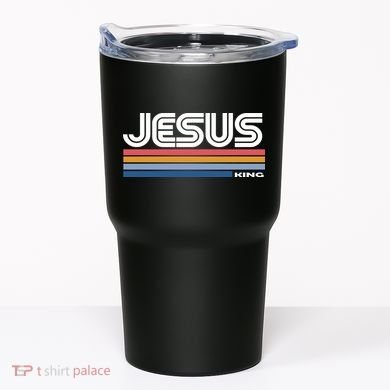 Retro Jesus King Tumbler