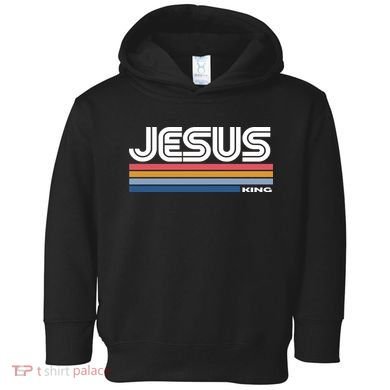 Retro Jesus King Toddler Hoodie