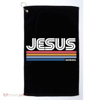 Retro Jesus King Golf Towel