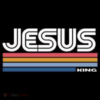 Retro Jesus King Kids Sweatshirt thumb 2