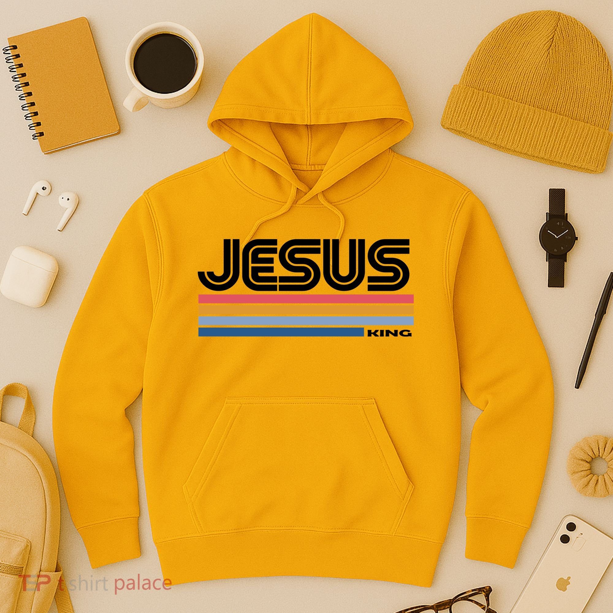 Retro Jesus King Hoodie