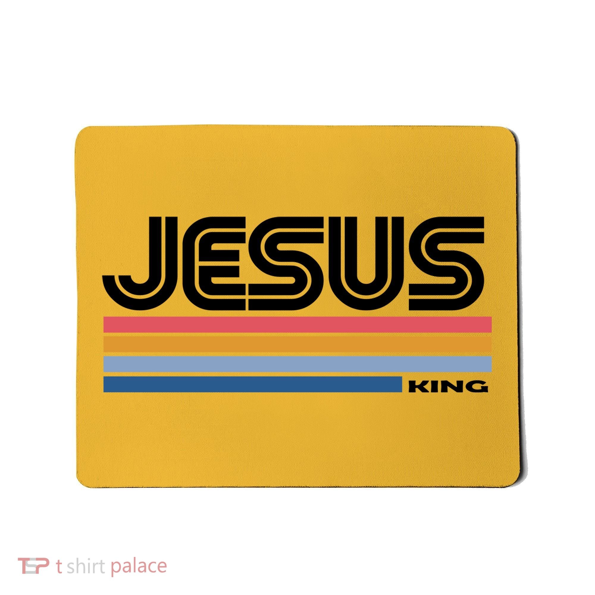 Retro Jesus King Mousepad