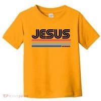 Retro Jesus King Toddler T-Shirt thumb 0
