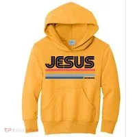 Retro Jesus King Kids Hoodie thumb 0