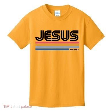 Retro Jesus King Kids T-Shirt