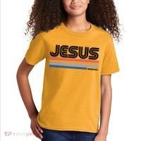 Retro Jesus King Kids T-Shirt thumb 2