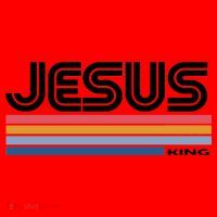 Retro Jesus King Santa Hat thumb 1