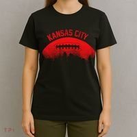 Retro Kansas City Football Skyline T-Shirt thumb 4