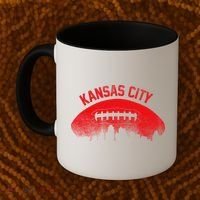Retro Kansas City Football Skyline Coffee Mug thumb 2