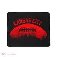 Retro Kansas City Football Skyline Mousepad thumb 0