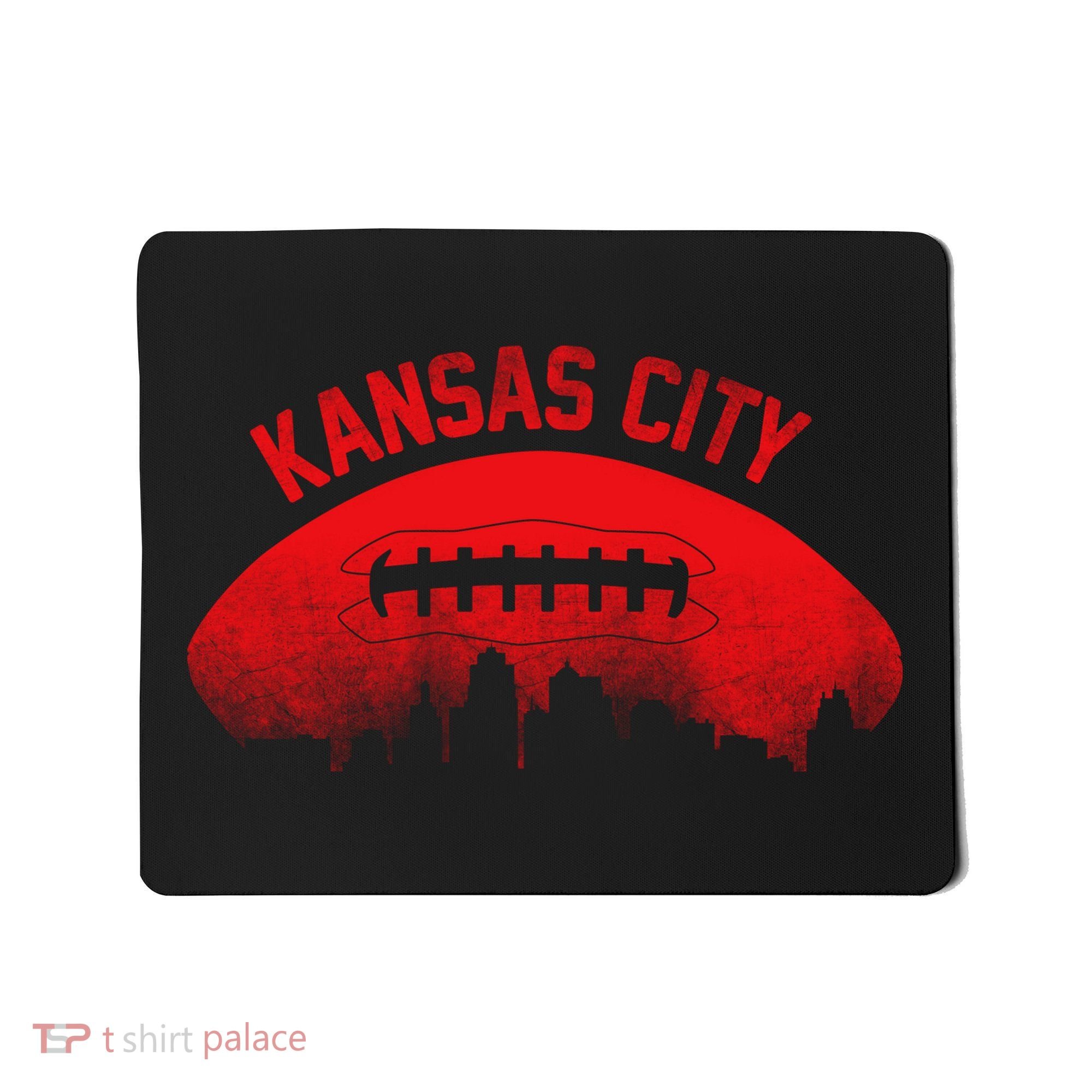 Retro Kansas City Football Skyline Mousepad