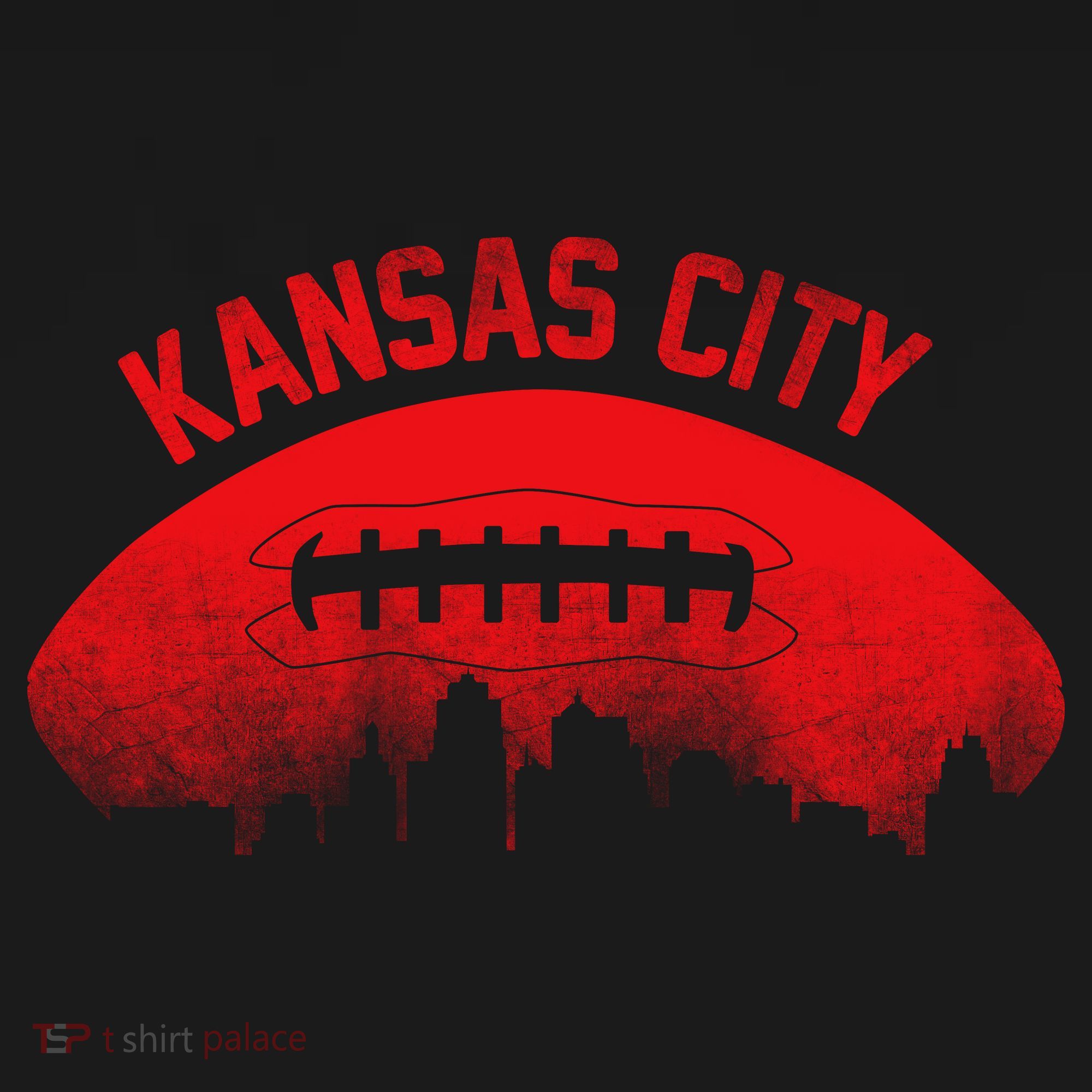 Retro Kansas City Football Skyline Mousepad