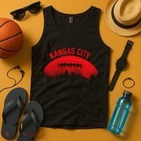 Retro Kansas City Football Skyline Tank Top thumb 4