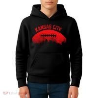 Retro Kansas City Football Skyline Kids Hoodie thumb 4