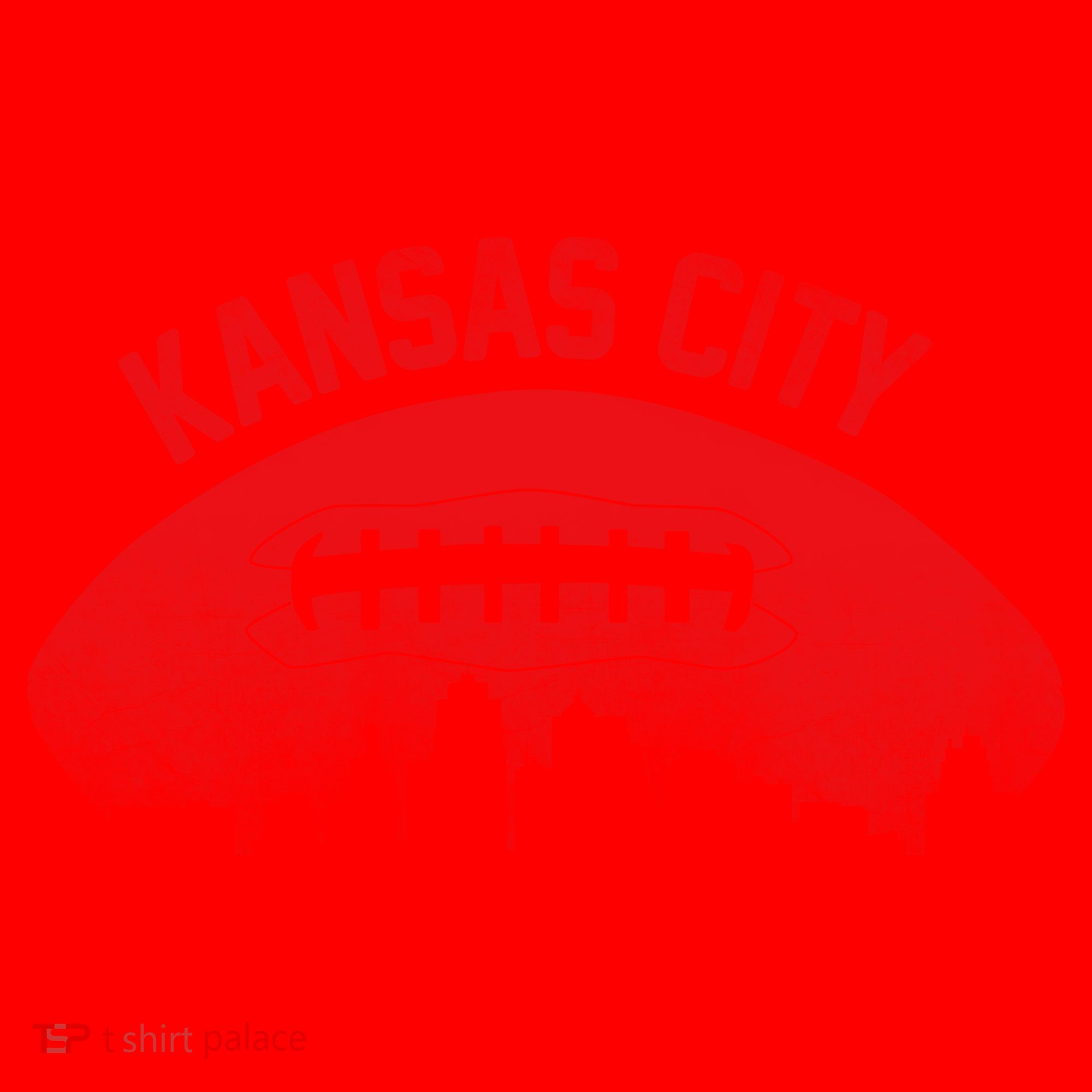 Retro Kansas City Football Skyline Santa Hat