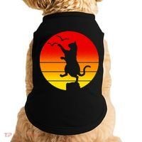 Retro Karate Cat 80's Movies Doggie Tank thumb 0