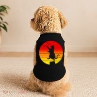 Retro Karate Cat 80's Movies Doggie Tank thumb 2