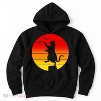 Retro Karate Cat 80's Movies Hoodie thumb 0