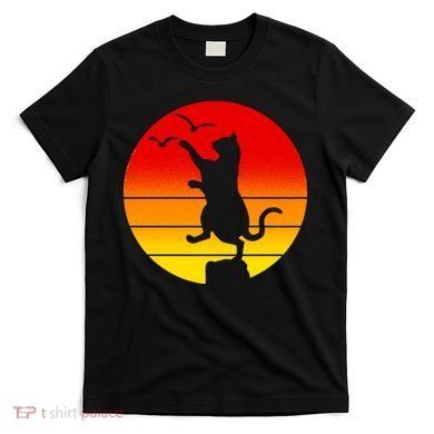 Retro Karate Cat 80's Movies T-Shirt