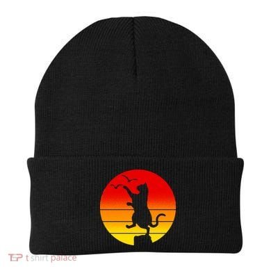 Retro Karate Cat 80's Movies Beanie