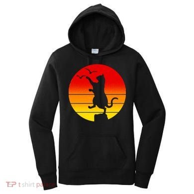 Retro Karate Cat 80's Movies Women's Hoodie