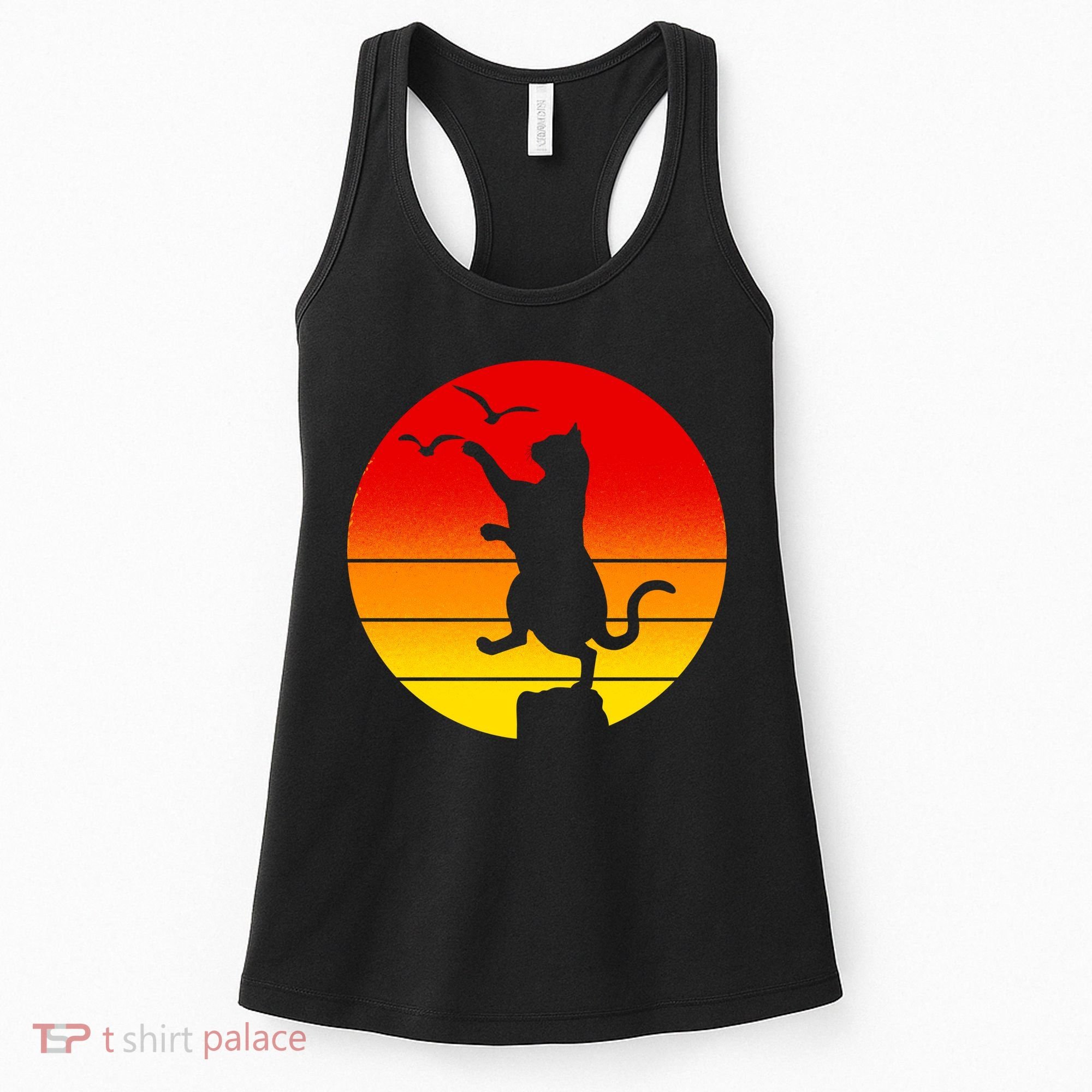 Retro Karate Cat 80's Movies Women's Tank Top