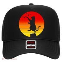 Retro Karate Cat 80's Movies Hat thumb 0