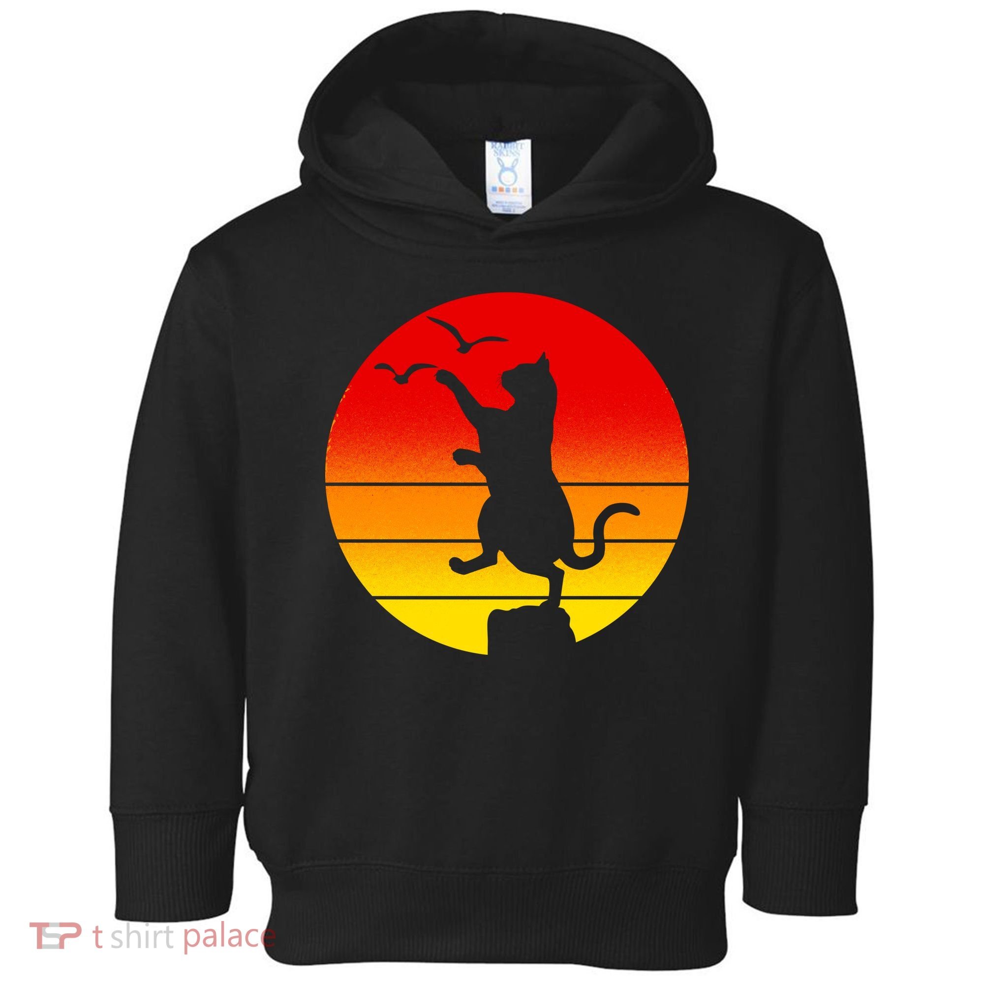 Retro Karate Cat 80's Movies Toddler Hoodie