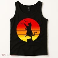 Retro Karate Cat 80's Movies Tank Top thumb 2