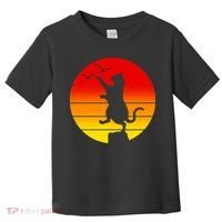 Retro Karate Cat 80's Movies Toddler T-Shirt thumb 0