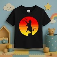 Retro Karate Cat 80's Movies Toddler T-Shirt thumb 3