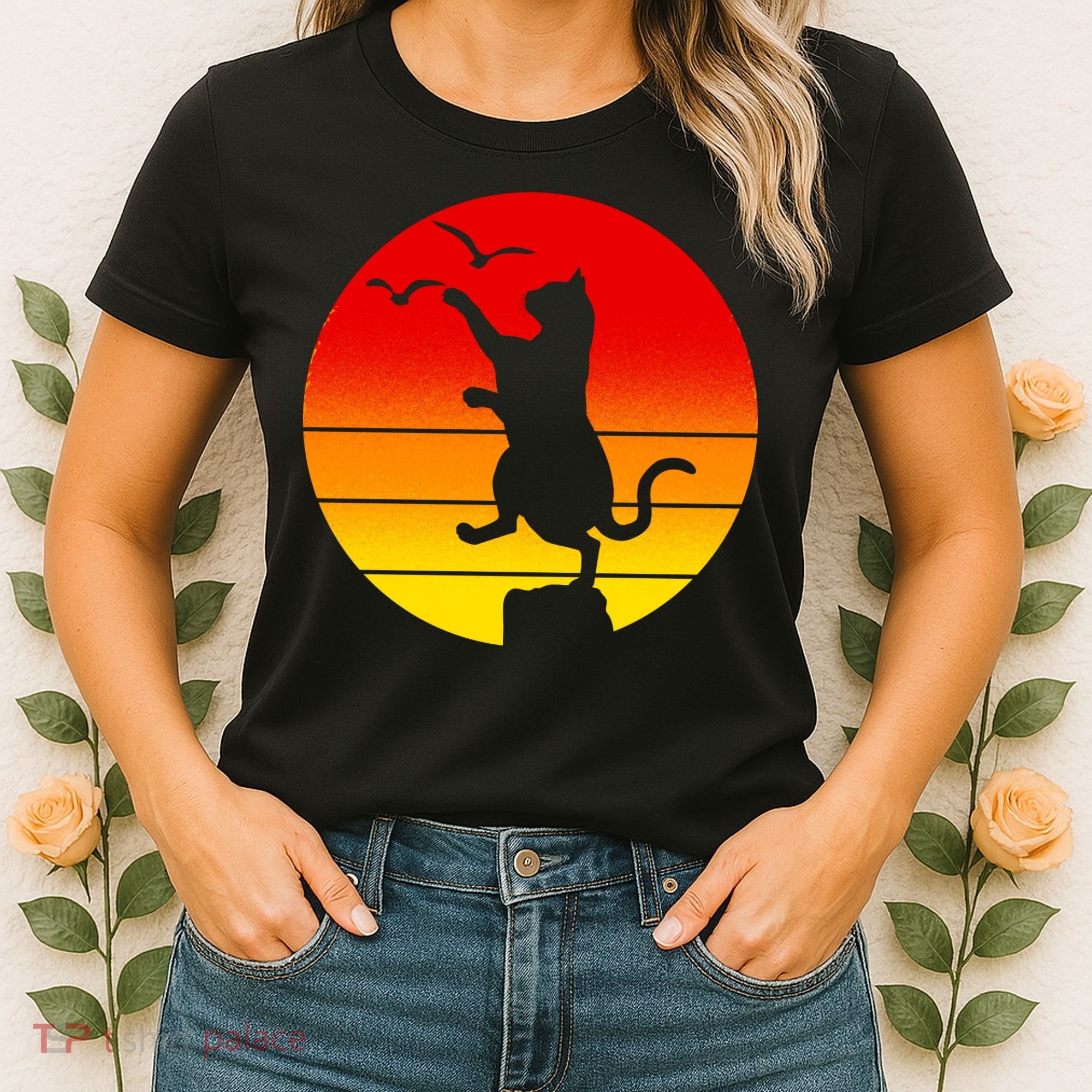 Retro Karate Cat 80's Movies Women's T-Shirt
