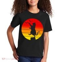 Retro Karate Cat 80's Movies Kids T-Shirt thumb 2
