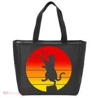 Retro Karate Cat 80's Movies Tote Bag thumb 0
